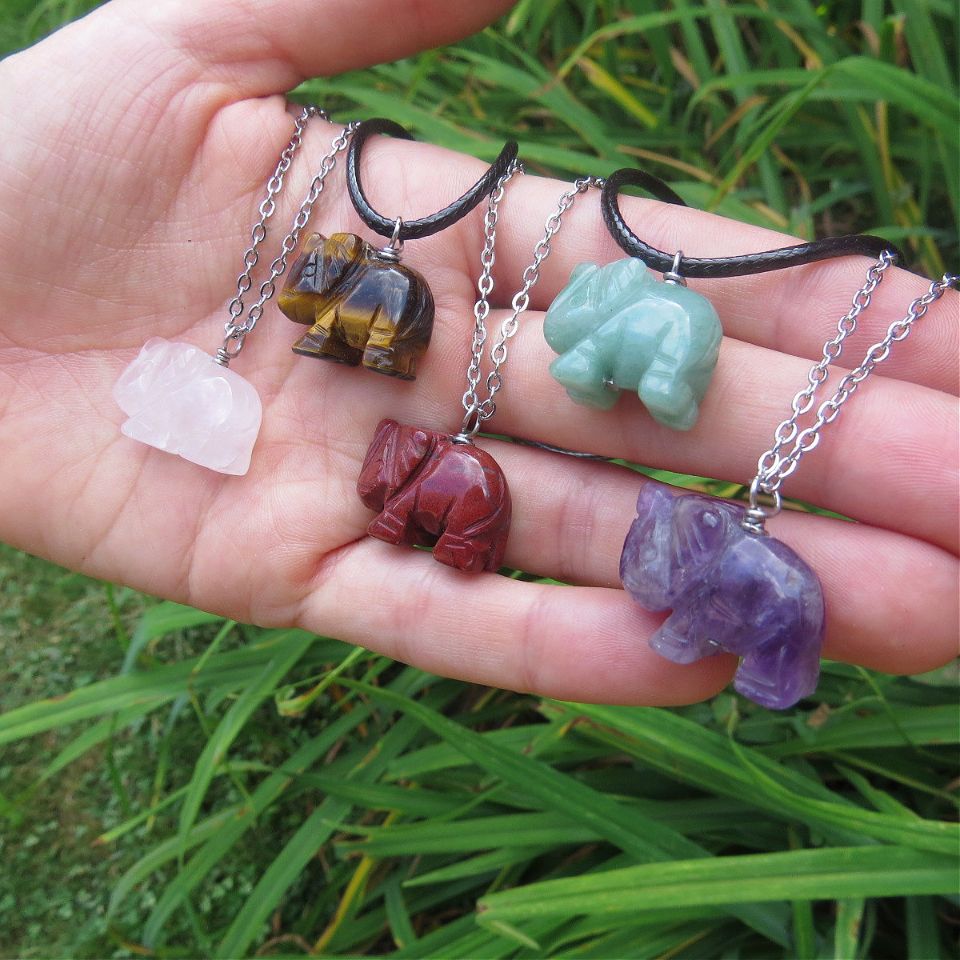 Elephant Stone Necklace