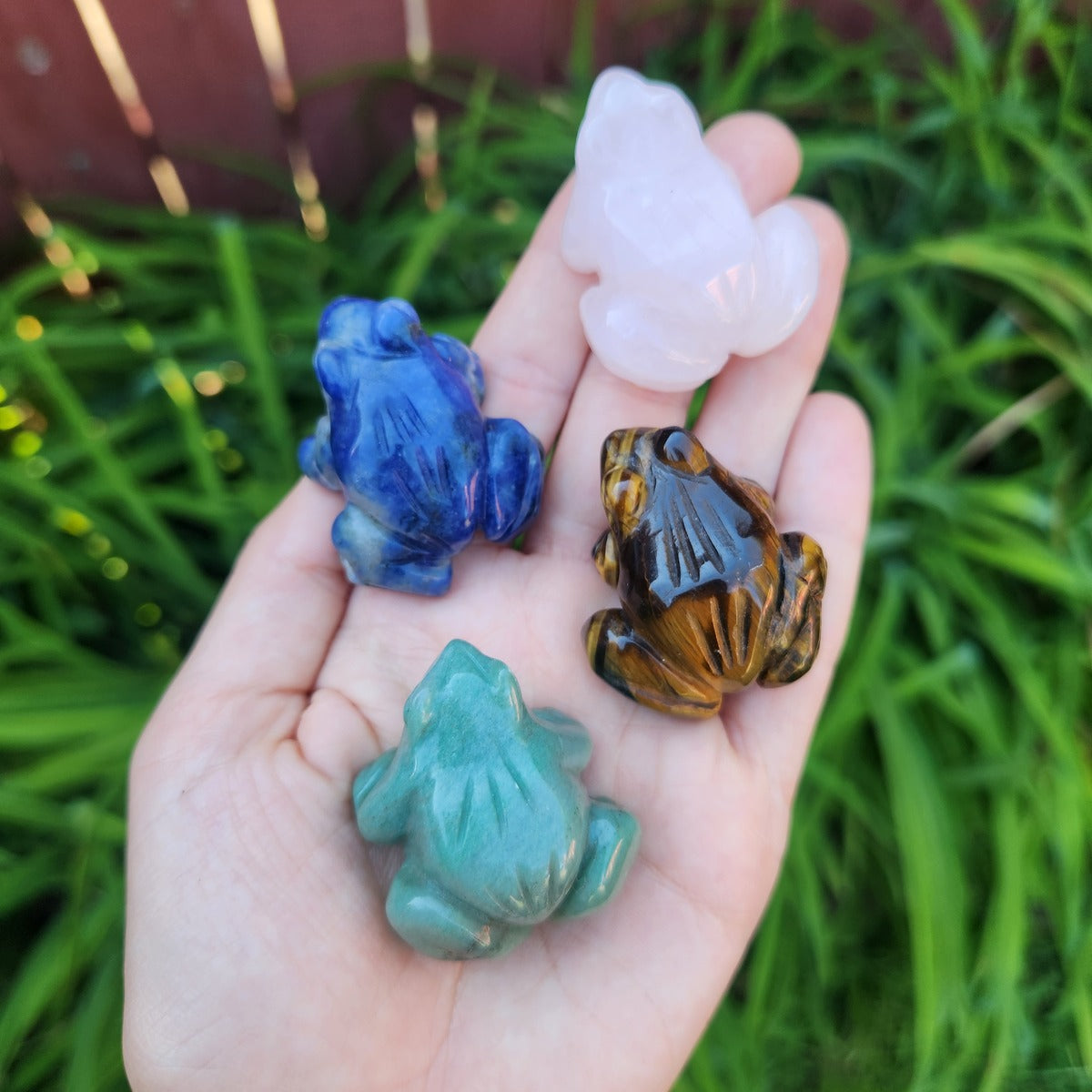 Crystal Frog Carvings