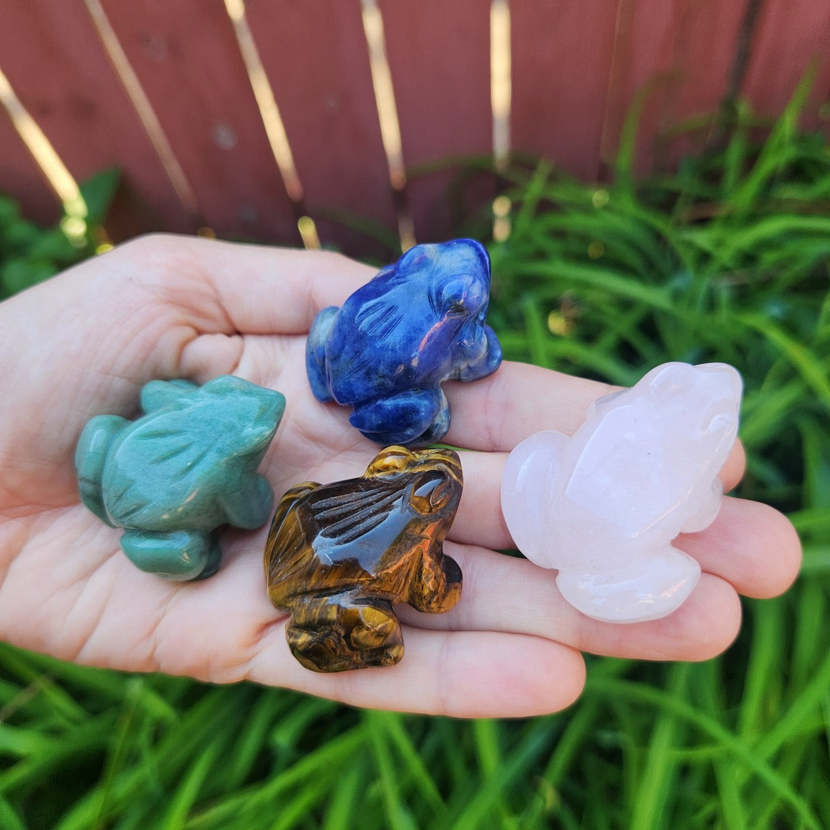 Crystal Frog Stone Carvings