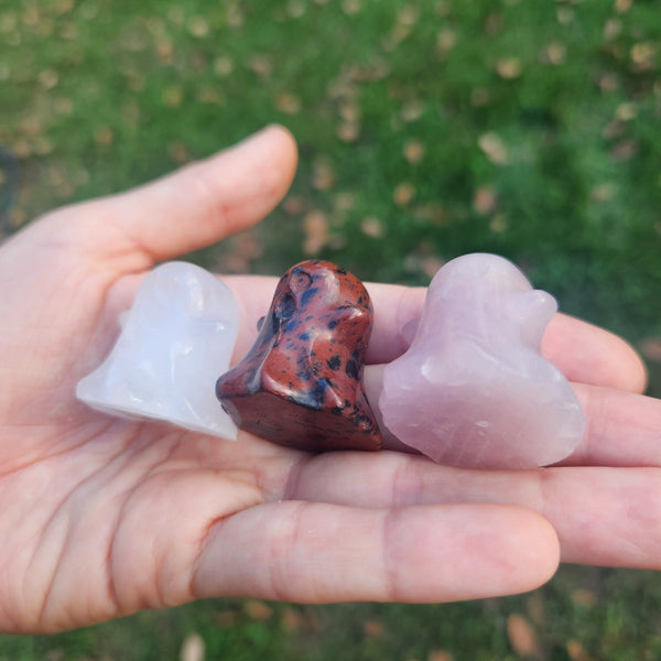 Crystal Ghost Stone Figurine 1.25"