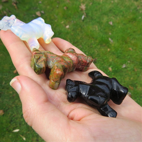 Small Crystal Horse Figurine