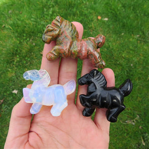 Crystal Horse Animal Stone Carving
