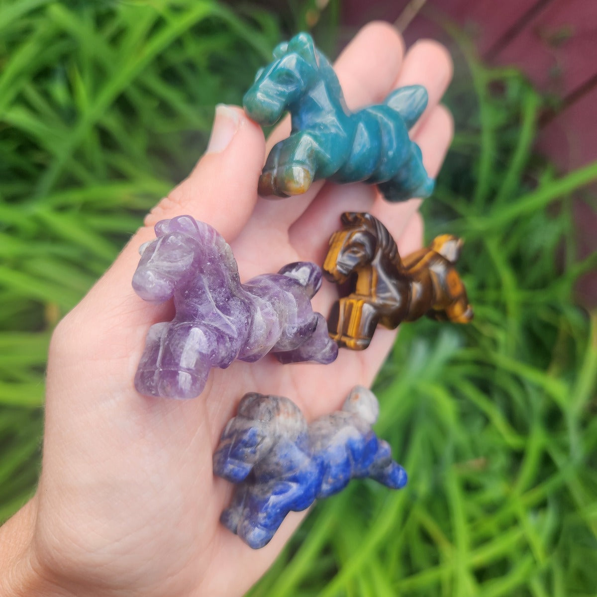 Crystal Horse Stone Animal Figurines