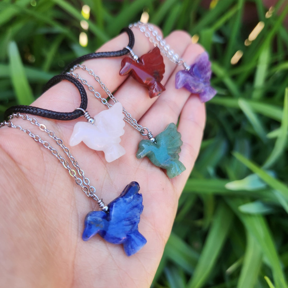 Crystal Hummingbird Necklace