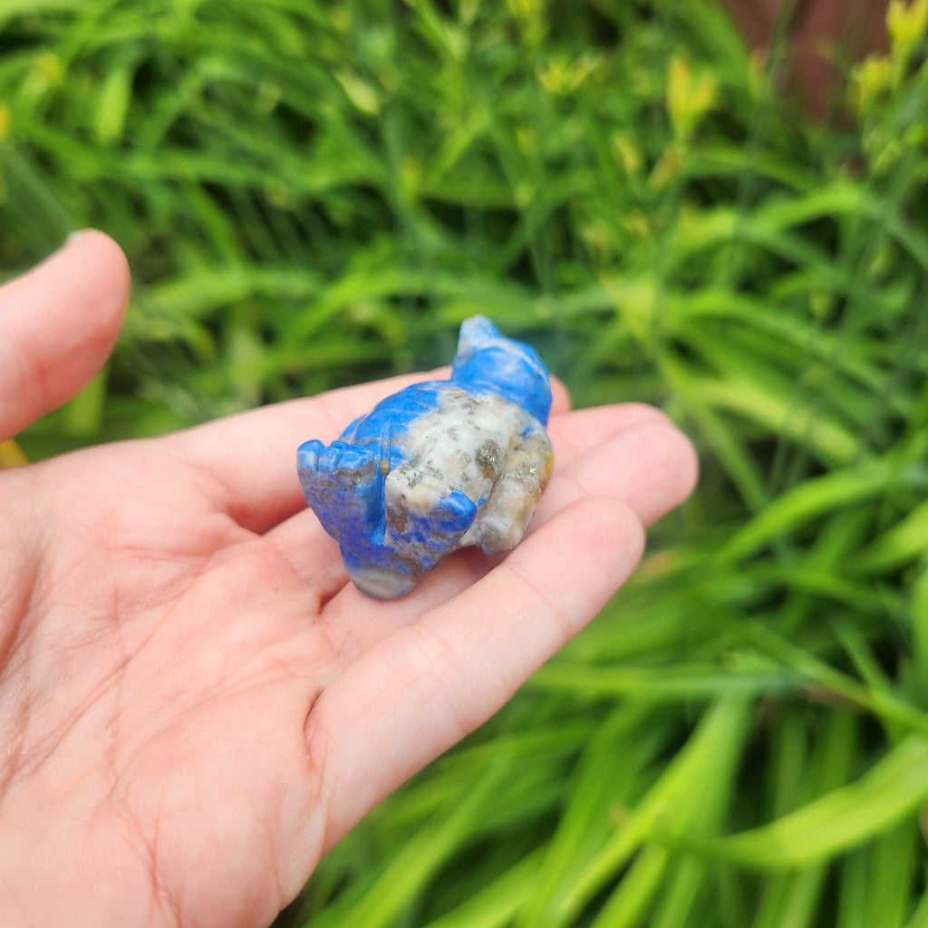Lapis Lazuli Crystal Penguin Carving 1.75" Stone Animal Figurine