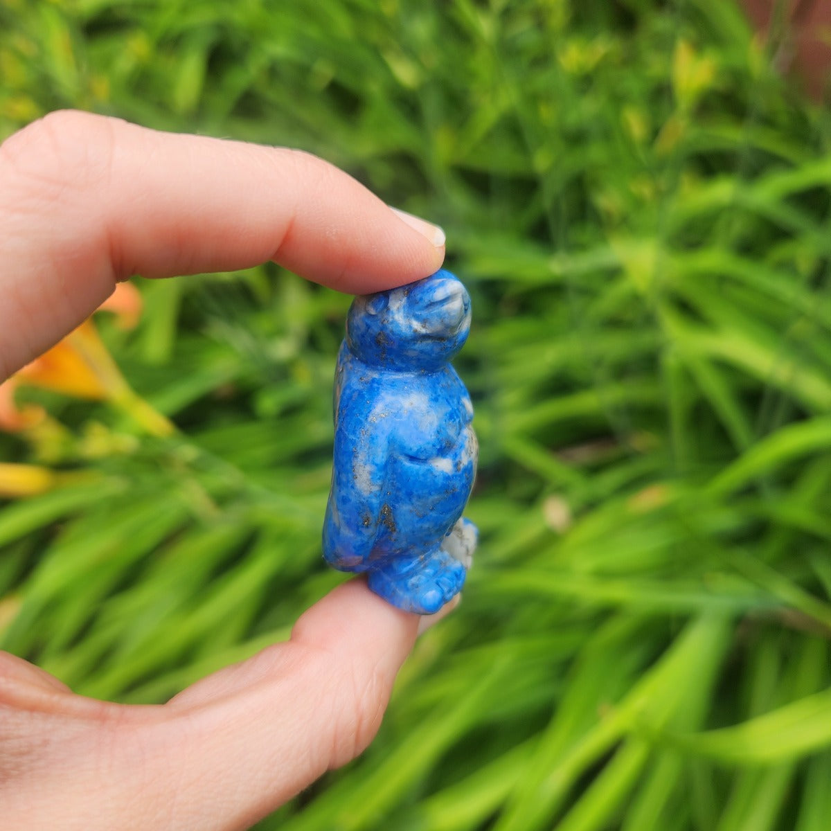 Crystal Penguin Animal Figurine - Lapis Lazuli Stone