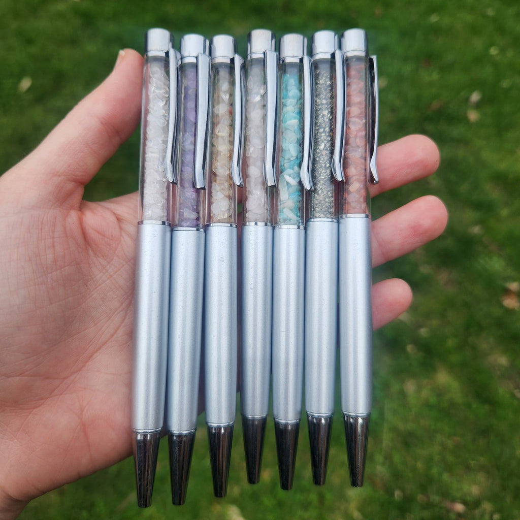 Crystal Pens for Writing, Journaling, and Manifestation - Office Desk Accessory