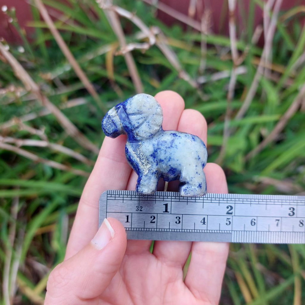 Crystal Ram Animal Figurine 1.5" Aries Zodiac Stone