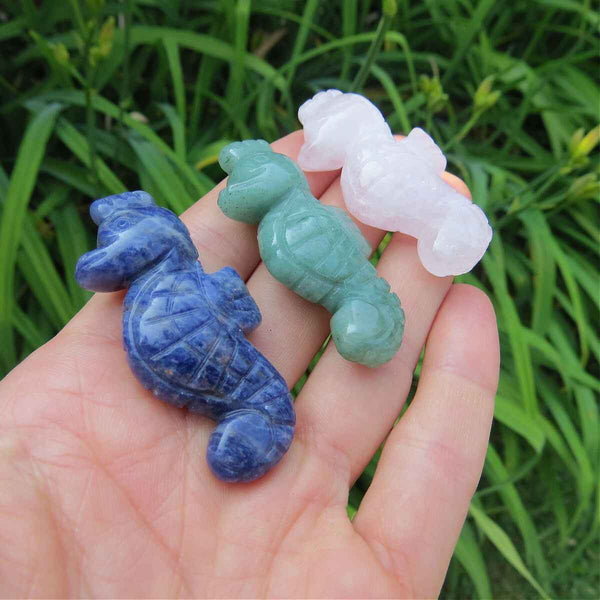 Crystal Seahorse Stone Animal Figurine