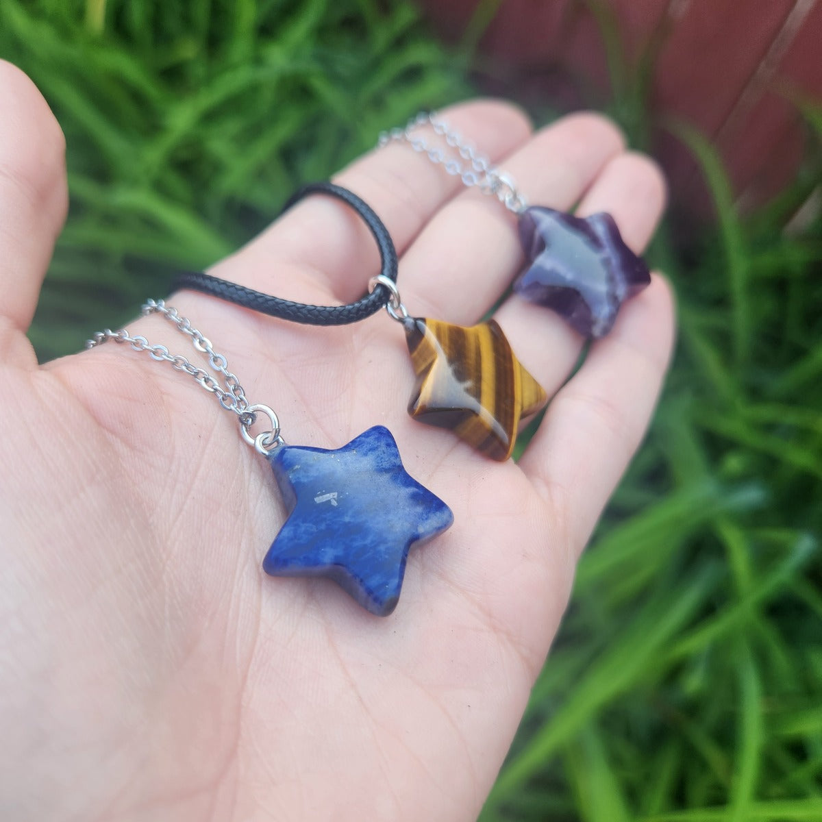 Crystal Star Stone Necklace