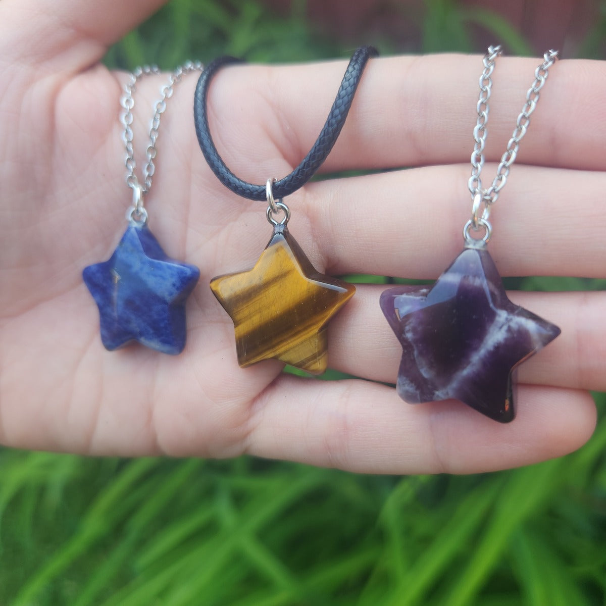 Crystal Star Necklace Jewelry