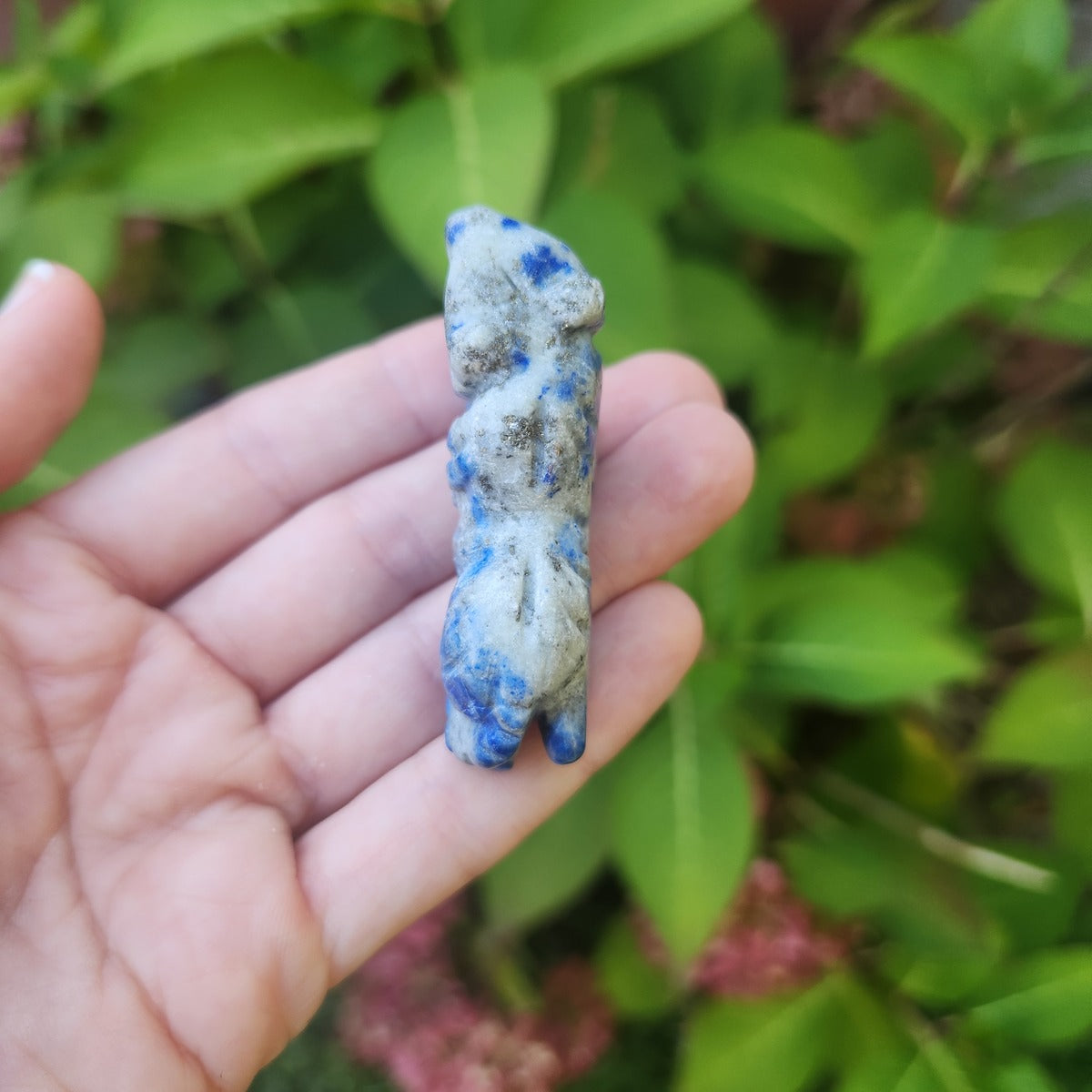 Crystal Tiger Carving 2" - Lapis Lazuli Stone Animal Totem Figurine