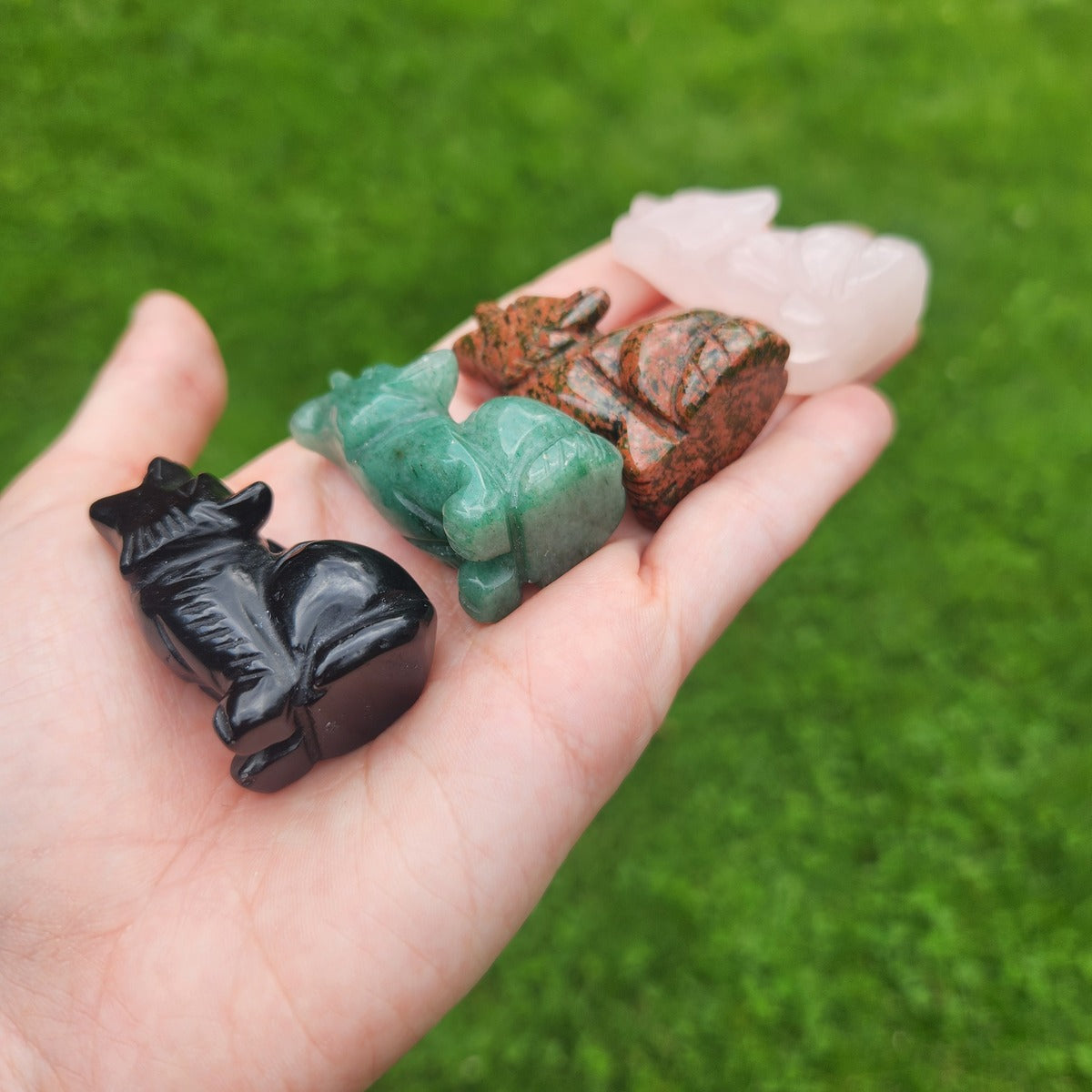 Wolf Crystal Figurines