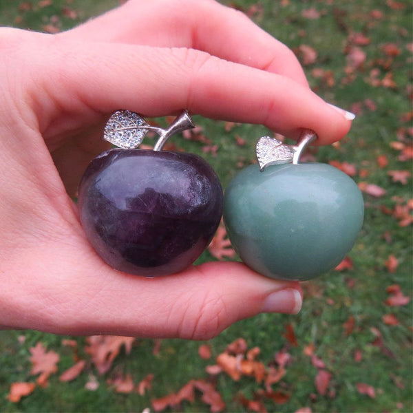 Crystal Apple Stone Figurines for Teacher