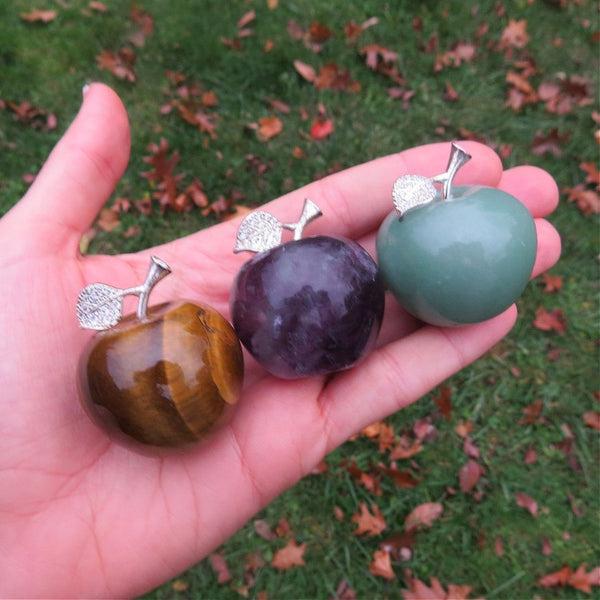 Crystal Apple Stone Carving