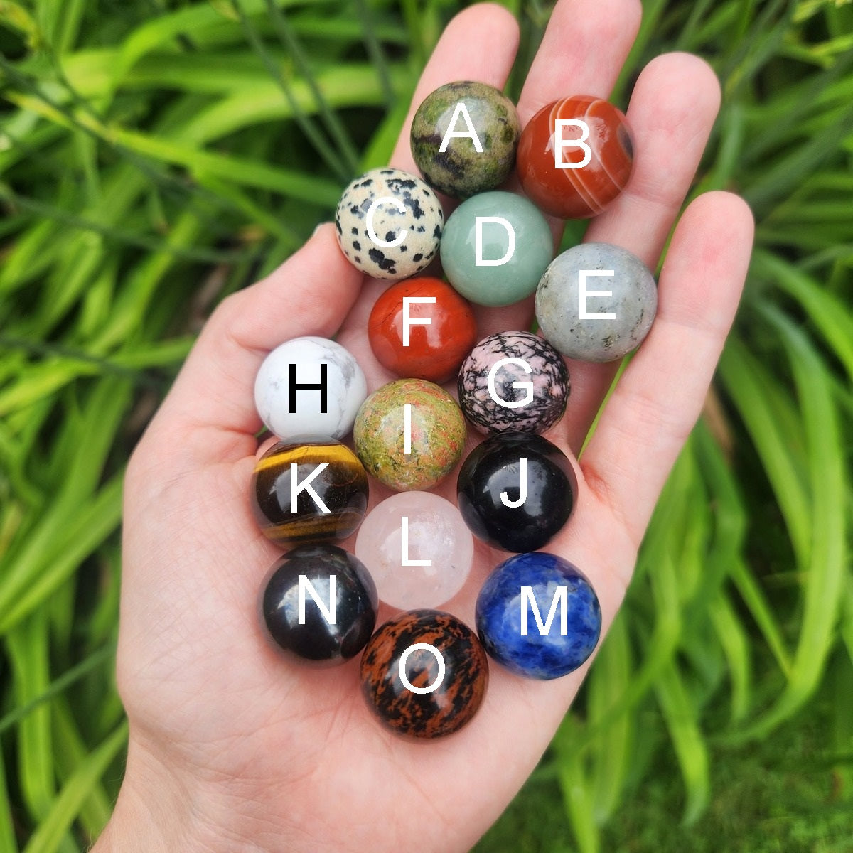 Mini Crystal Ball | Small Stone Sphere 20mm