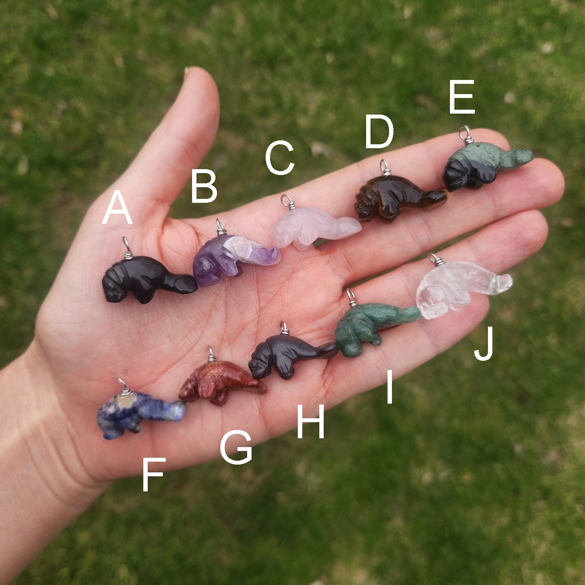 Manatee Crystal Necklace | Manatee Jewelry