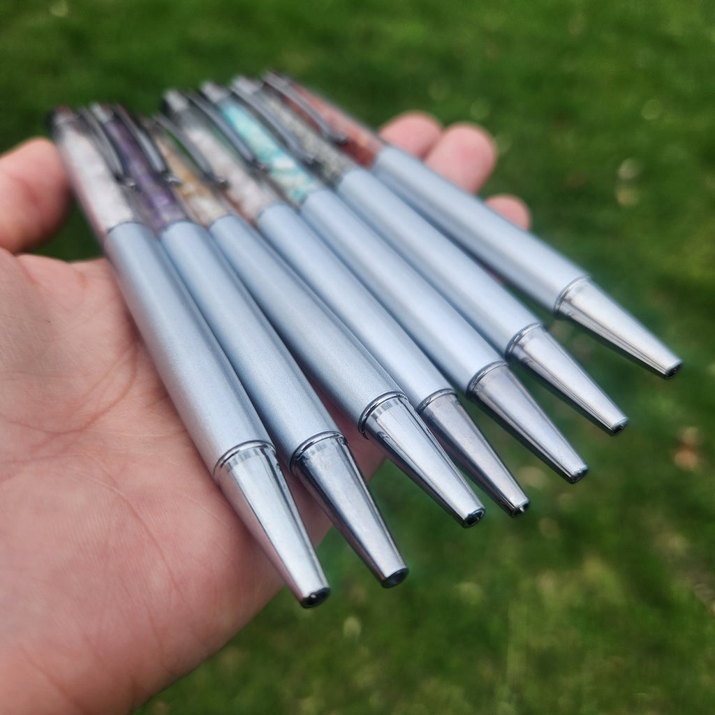Crystal Chip Ballpoint Pen for Manifestation & Journaling | Office Stationary Gift