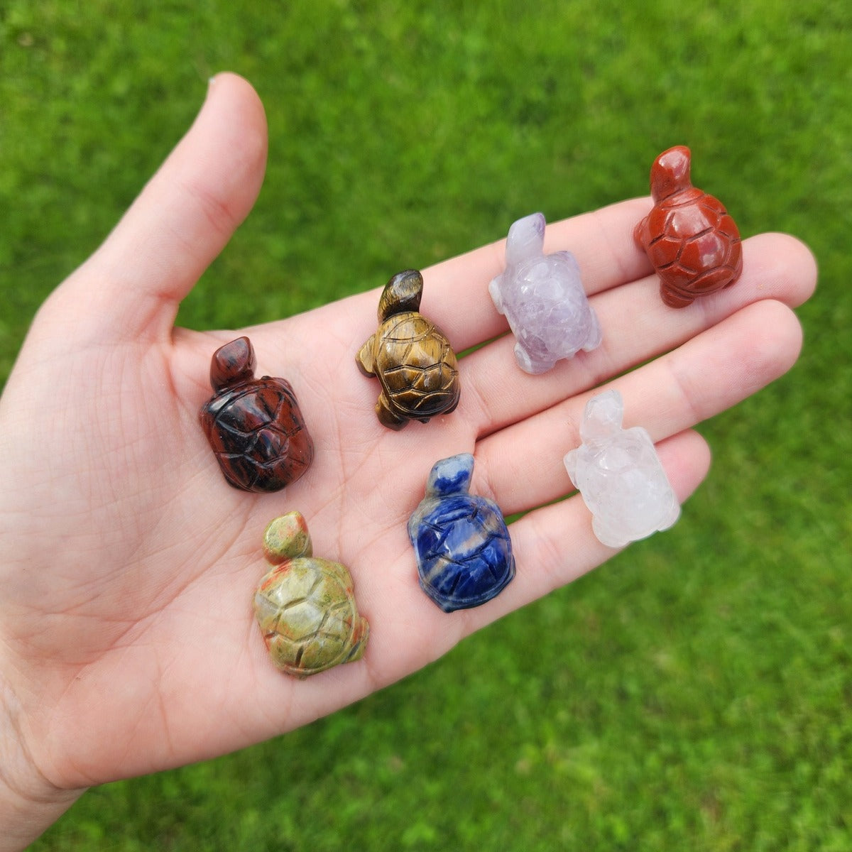 Crystal Turtle Animal Totem Stones