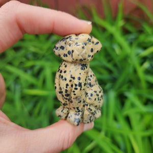 Dalmation Stone Dog Crystal Figurine