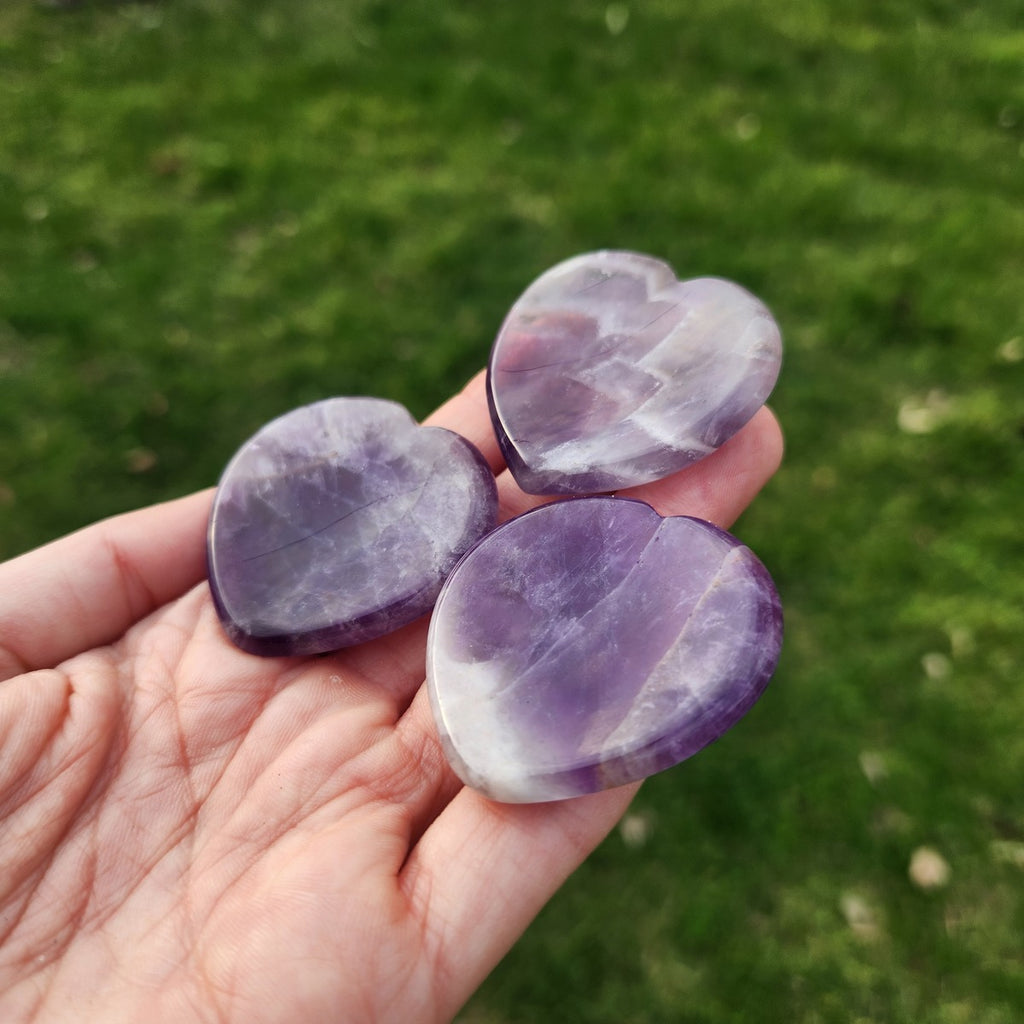 Amethyst Heart Worry Stone