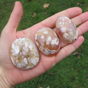 Flower Agate Crystal Cabochon