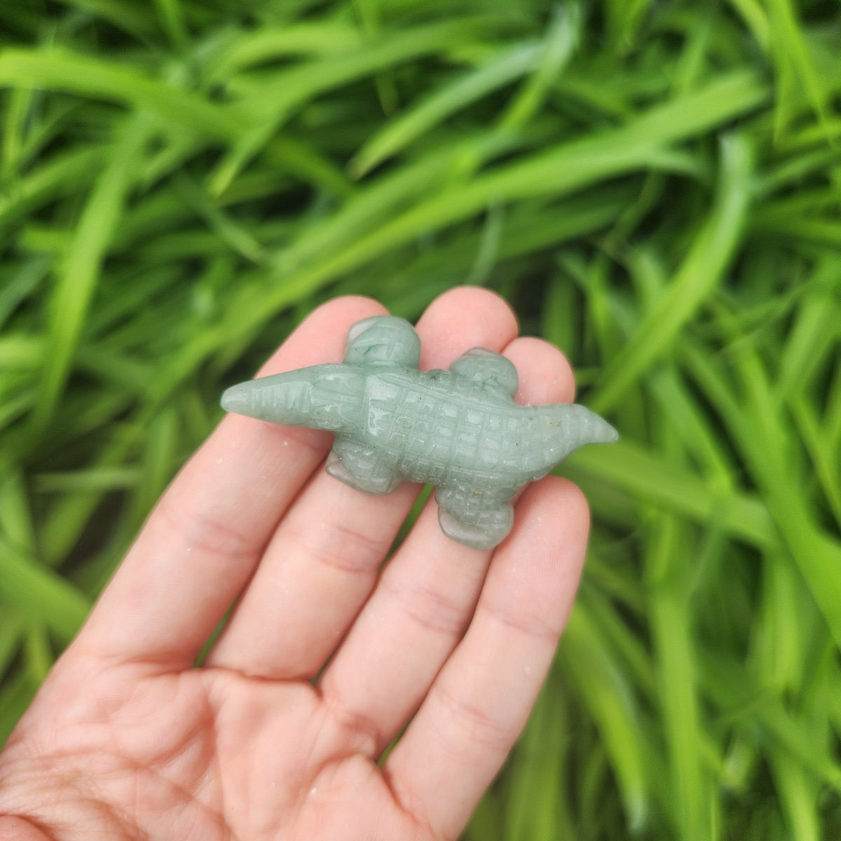 Aventurine Crystal Alligator Crocodile Animal Figurine