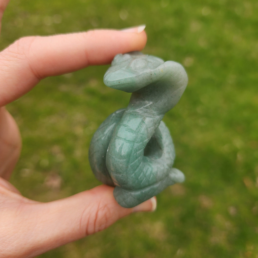 Green Aventurine Crystal Snake Stone