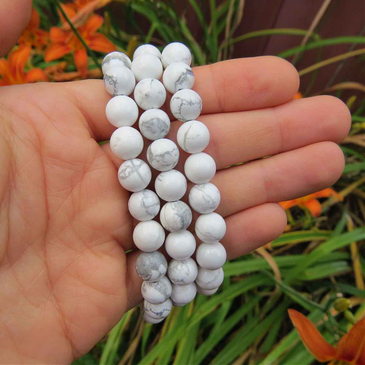 White Howlite Crystal Bracelet