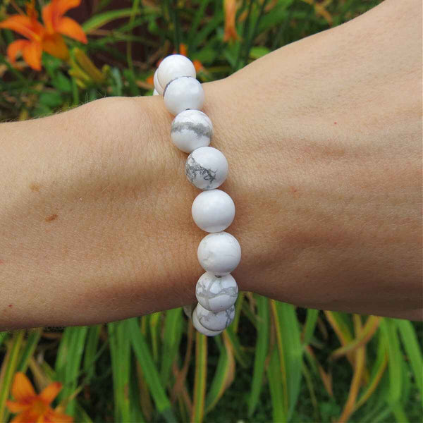 White Howlite Stone Bracelet