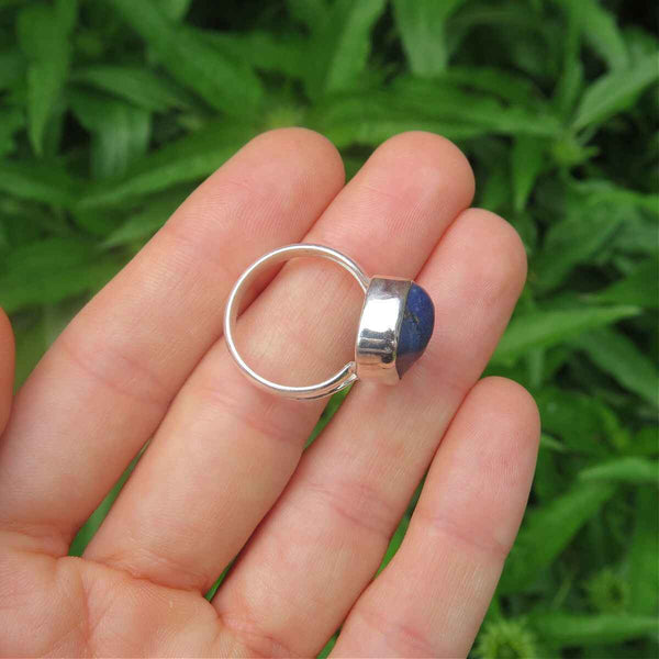Lapis Lazuli Stone Ring Sterling SIlver