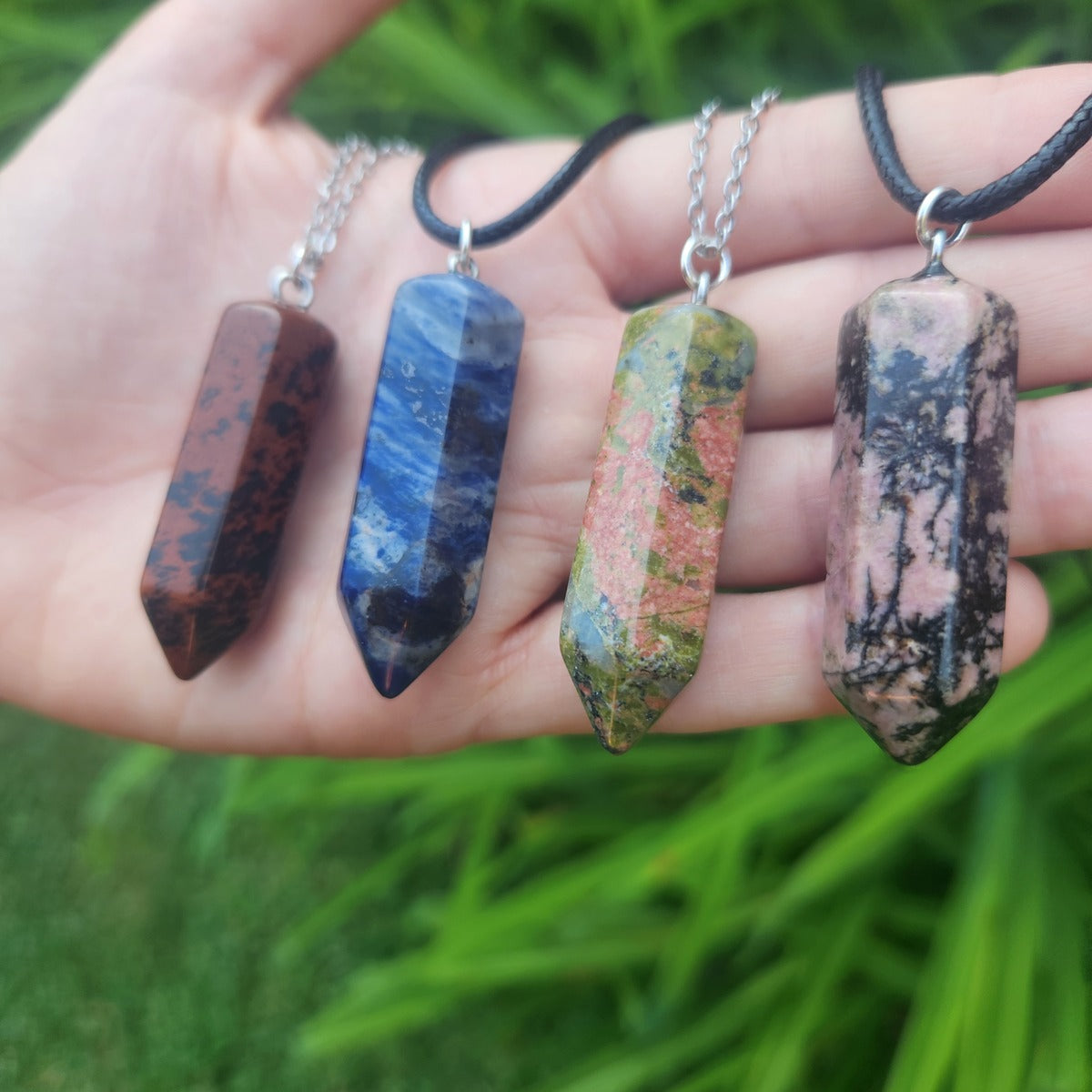 Large Crystal Point Necklace