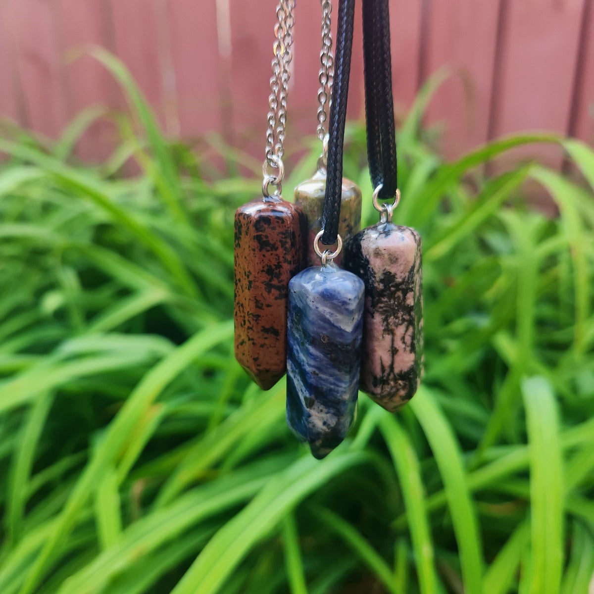 Large Stone Point Necklaces