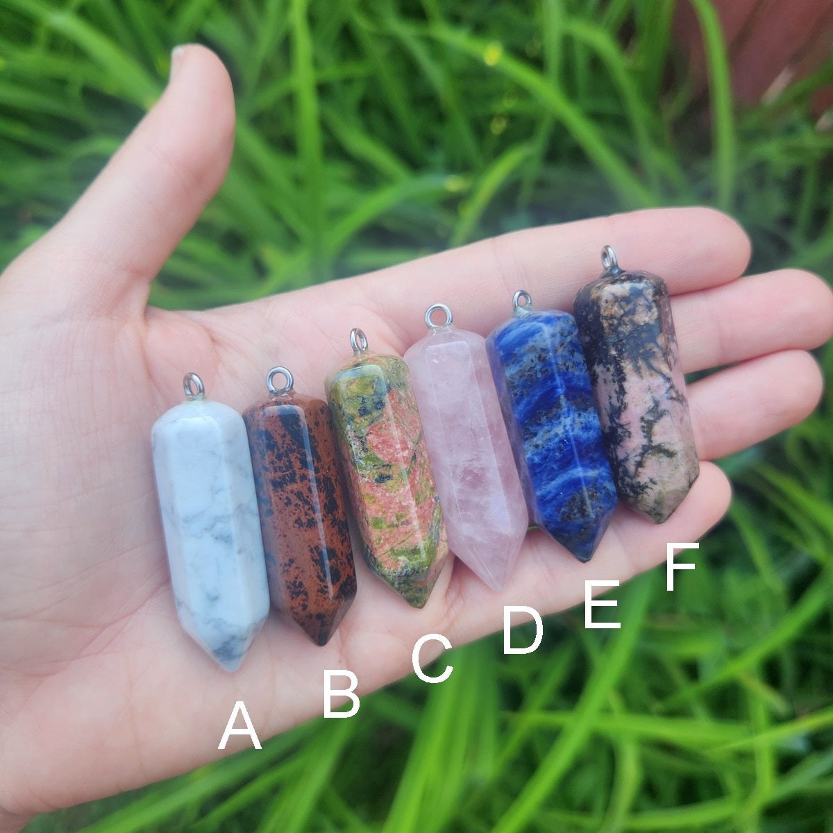 Large Crystal Point Necklace