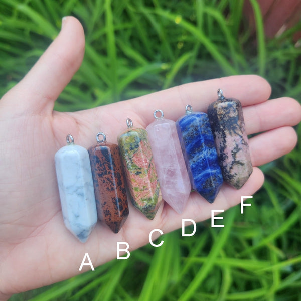 Large Crystal Point Necklace