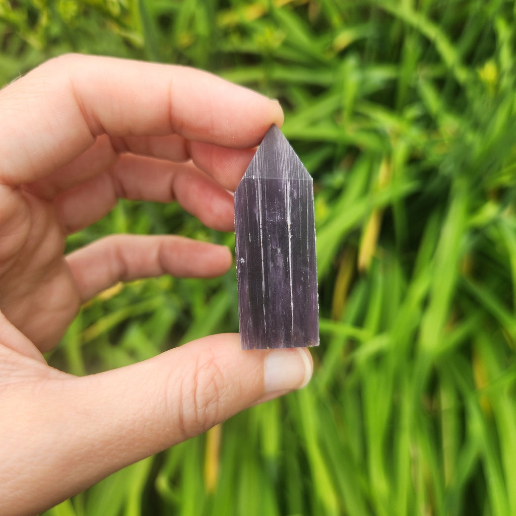 Lepidolite Crystal Point Tower 1.75"