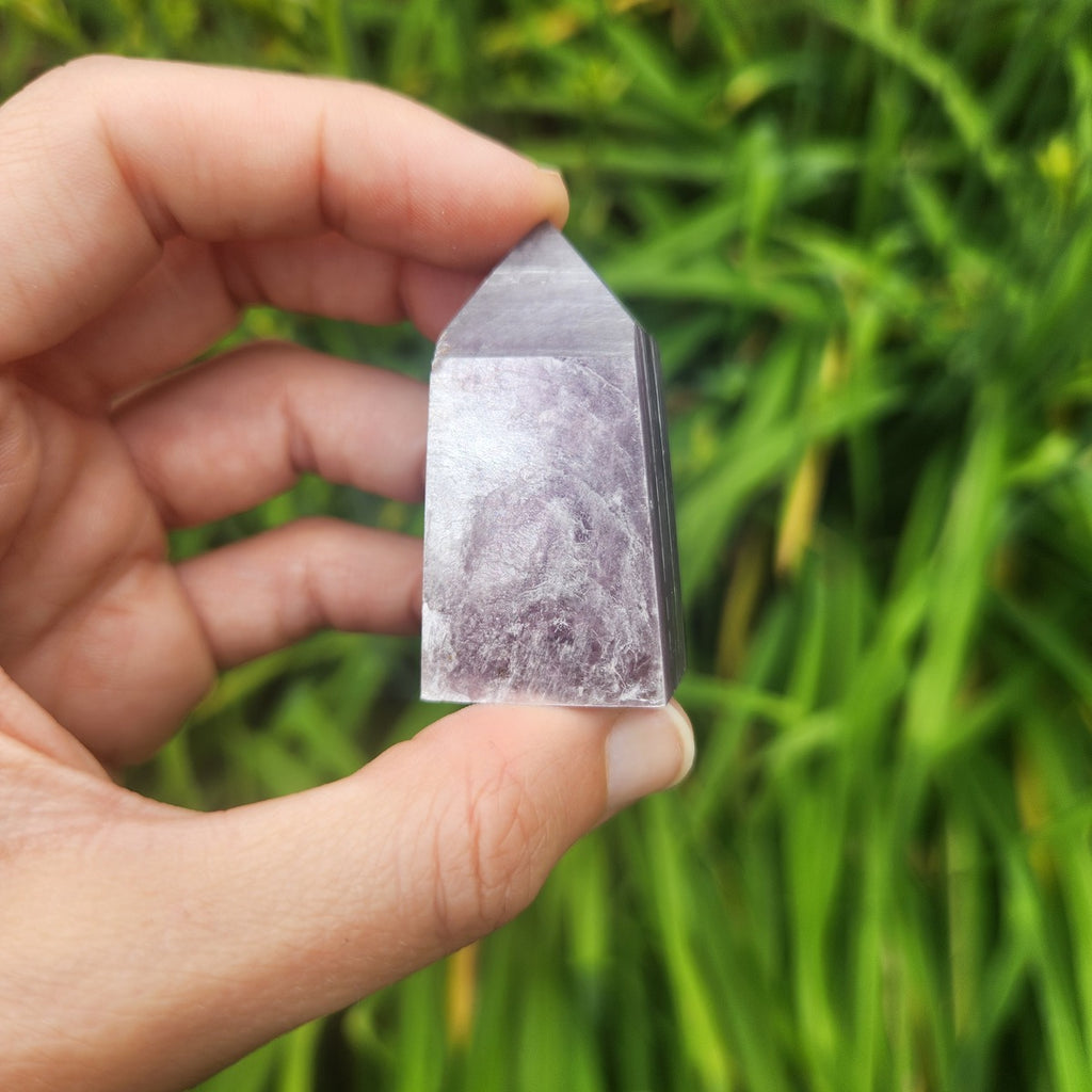 Lepidolite Crystal Tower