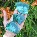 Malachite Crystal Slice 2.5" | Natural Malachite Slab