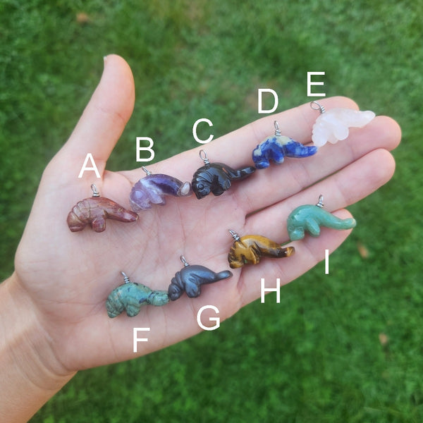 Manatee Crystal Necklace | Manatee Jewelry