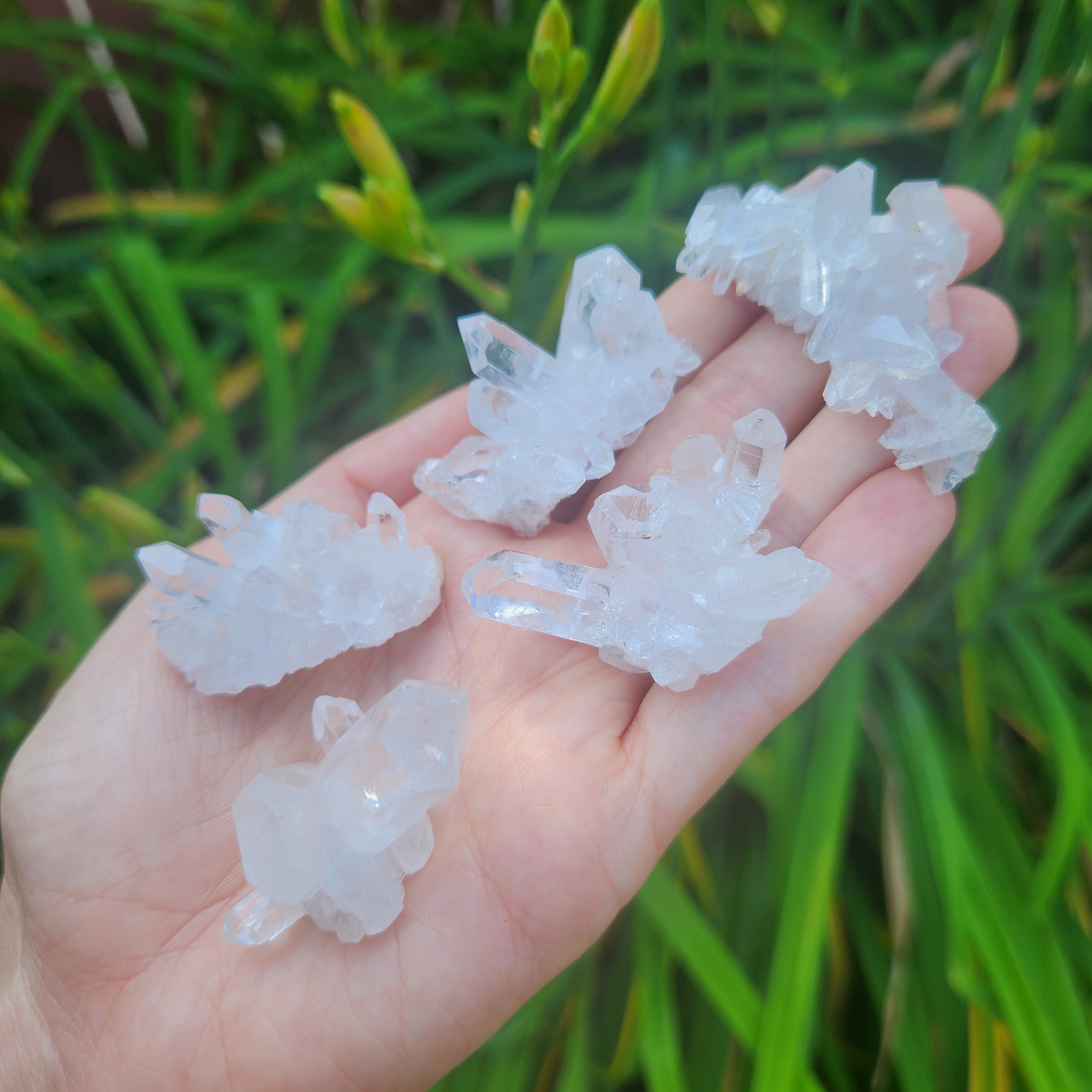 Small Arkansas Quartz Crystal Clusters