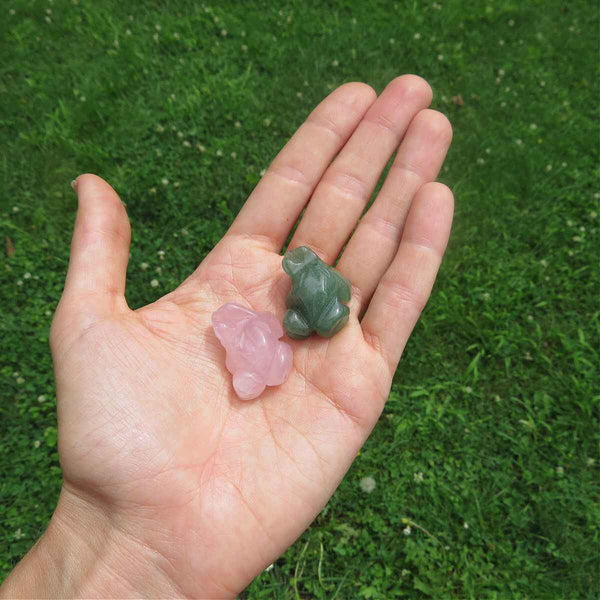 Crystal Frog Animal Stone Carving