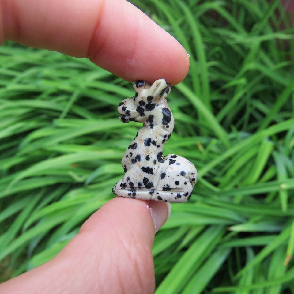 Mini Crystal Giraffe Stone Animal Figurine