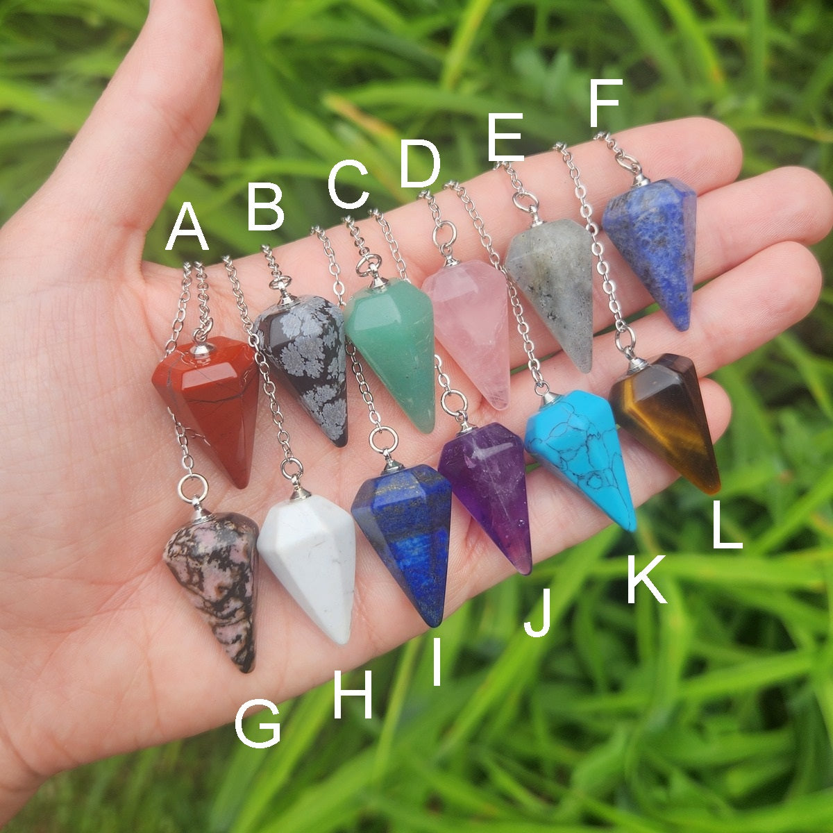 Crystal Pendulum for Divination | 1" Mini Stone Pendulum