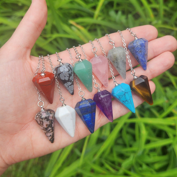 Crystal Pendulum for Divination | 1" Mini Stone Pendulum