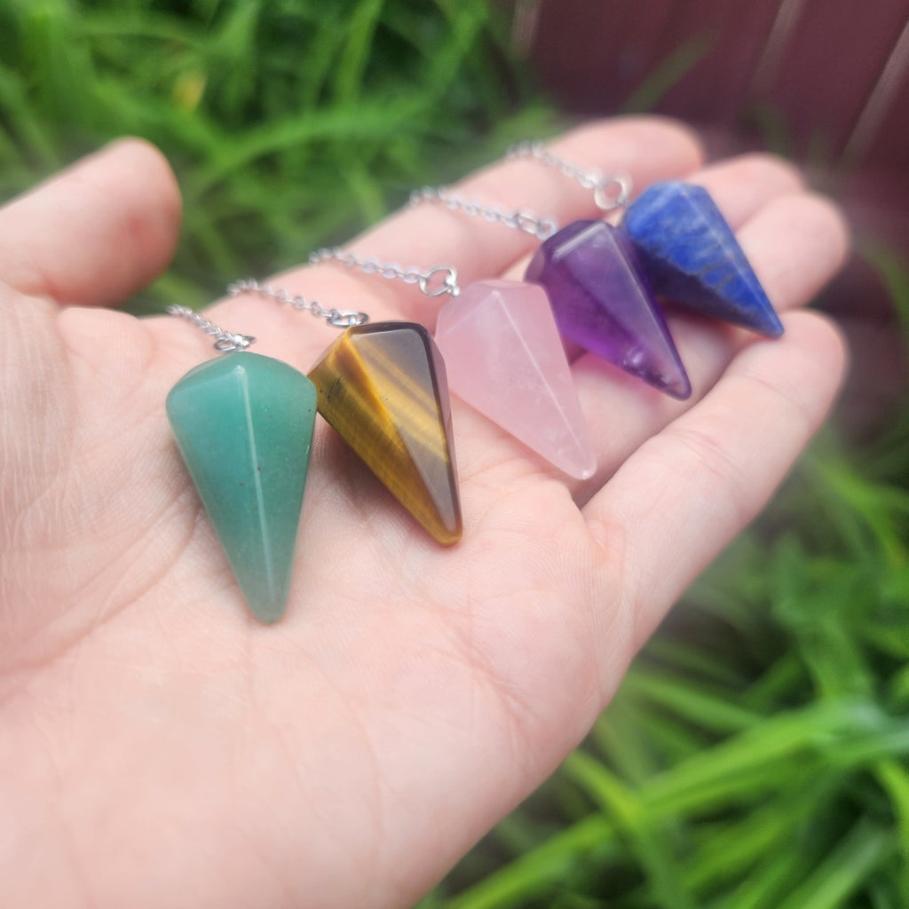 Small Crystal Pendulums for Divination and Spiritual Work