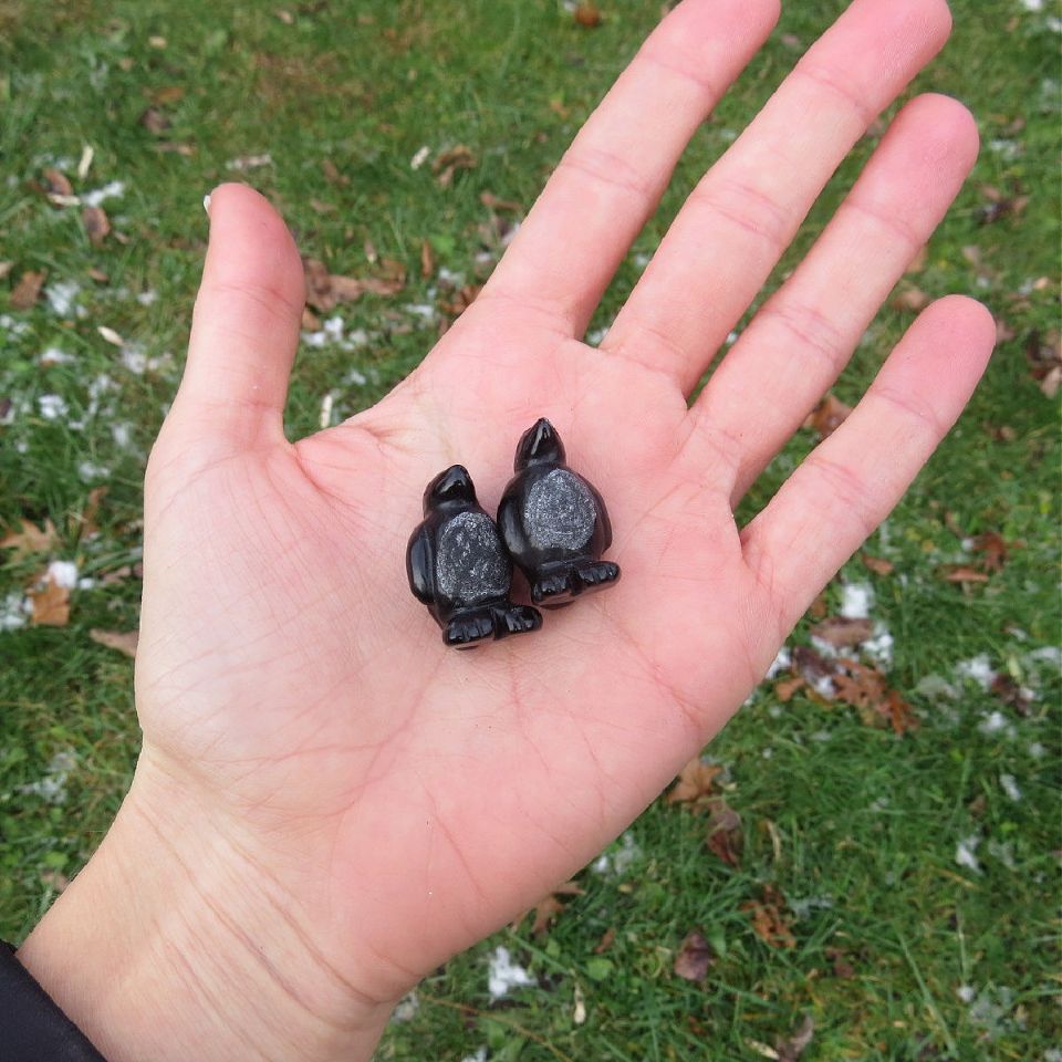 Mini Crystal Penguin Animal Figurines