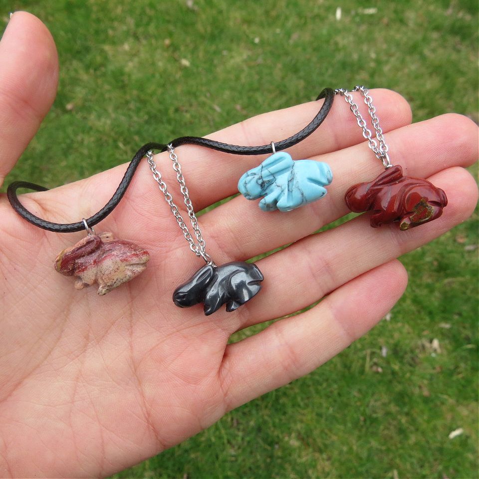 Crystal Animal Rabbit Necklace