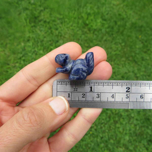 Mini Crystal Squirrel Figurine 1" | Animal Stone Carving