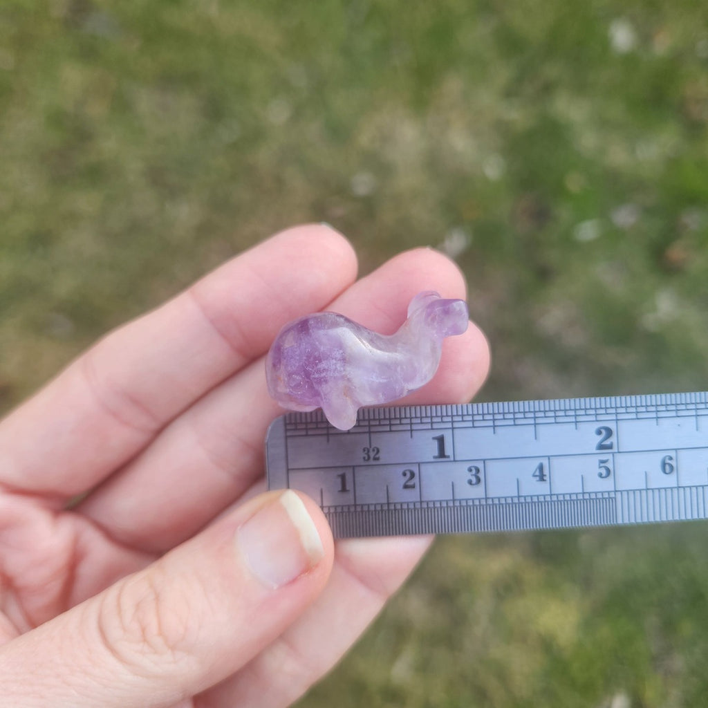 Mini Crystal Whale Figurine 1" | Animal Stone Carving