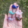 Mini Crystal Whale Carvings